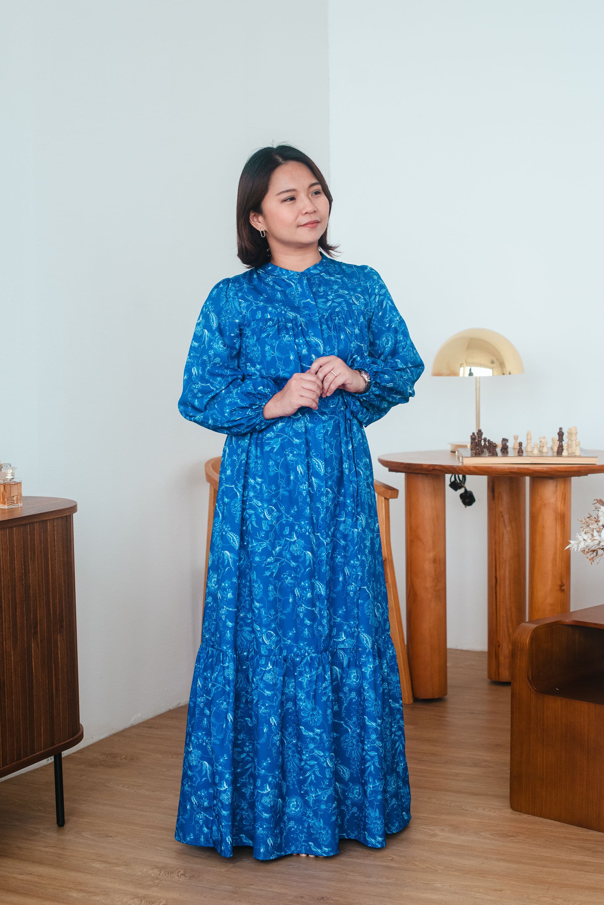 Aufia L/S Floral Dress